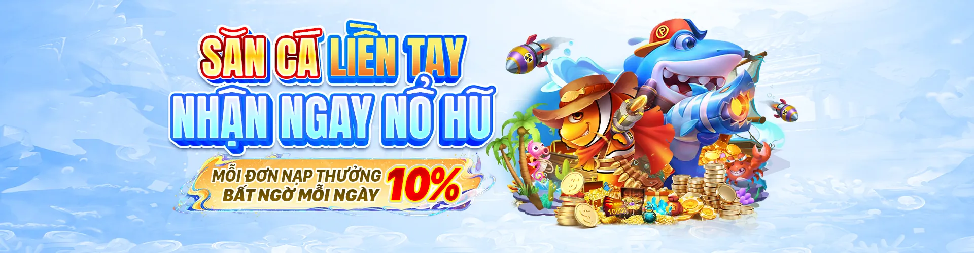 Thế giới bắn cá HUNO90 2026 với đồ họa sống động và kho báu